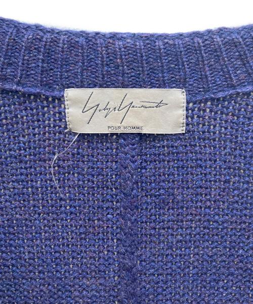 Yohji Yamamoto pour homme（ヨウジヤマモト プールオム）Yohji Yamamoto pour homme (ヨウジヤマモト プールオム) ウールロングカーディガン ブルー サイズ:3の古着・服飾アイテム