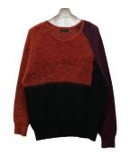 s'yteサイト）の古着「モヘアニット」｜オレンジ×ブラック
