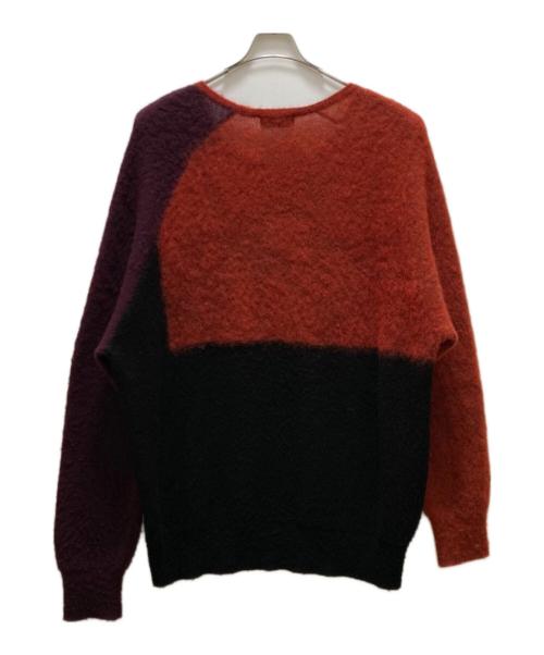 s'yte（サイト）s'yte (サイト) モヘアニット オレンジ×ブラック サイズ:3の古着・服飾アイテム