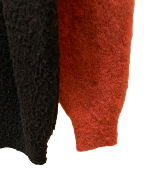 s'yte（サイト）s'yte (サイト) モヘアニット オレンジ×ブラック サイズ:3の古着・服飾アイテム