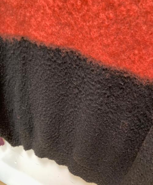 s'yte（サイト）s'yte (サイト) モヘアニット オレンジ×ブラック サイズ:3の古着・服飾アイテム