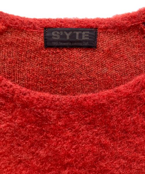 s'yte（サイト）s'yte (サイト) モヘアニット オレンジ×ブラック サイズ:3の古着・服飾アイテム