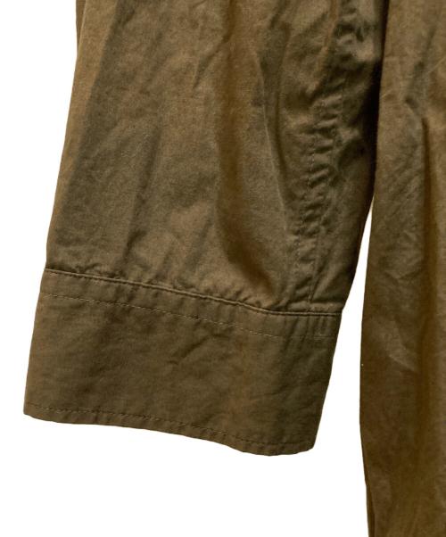 GROUND Y（グラウンドワイ）GROUND Y (グラウンドワイ) コットンブロード ダブルカラー ビッグシャツ オリーブ サイズ:3の古着・服飾アイテム