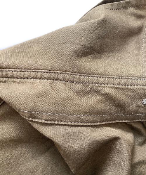 GROUND Y（グラウンドワイ）GROUND Y (グラウンドワイ) コットンブロード ダブルカラー ビッグシャツ オリーブ サイズ:3の古着・服飾アイテム