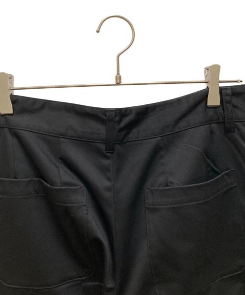 ADRER（アドラー）ADRER (アドラー) ダブルクロスベーシックワイドストレートパンツ ブラック サイズ:Ⅼの古着・服飾アイテム