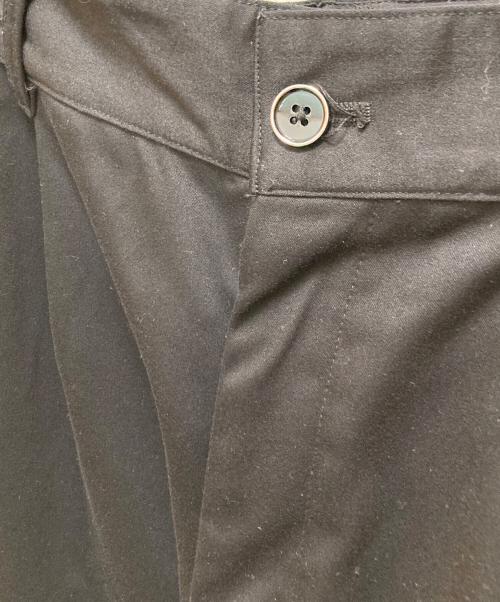 ADRER（アドラー）ADRER (アドラー) ダブルクロスベーシックワイドストレートパンツ ブラック サイズ:Ⅼの古着・服飾アイテム