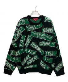 SUPREME（シュプリーム）の古着「ストリート サインズ セーター」｜グリーン