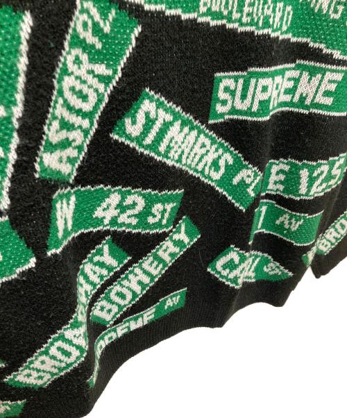 SUPREME（シュプリーム）Supreme (シュプリーム) ストリート サインズ セーター グリーン サイズ: Lの古着・服飾アイテム