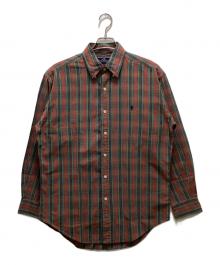 POLO RALPH LAUREN（ポロ・ラルフローレン）の古着「チェックシャツ」｜グリーンレッド