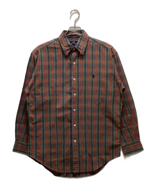 POLO RALPH LAUREN（ポロ・ラルフローレン）POLO RALPH LAUREN (ポロ・ラルフローレン) チェックシャツ グリーンレッド サイズ:Mの古着・服飾アイテム