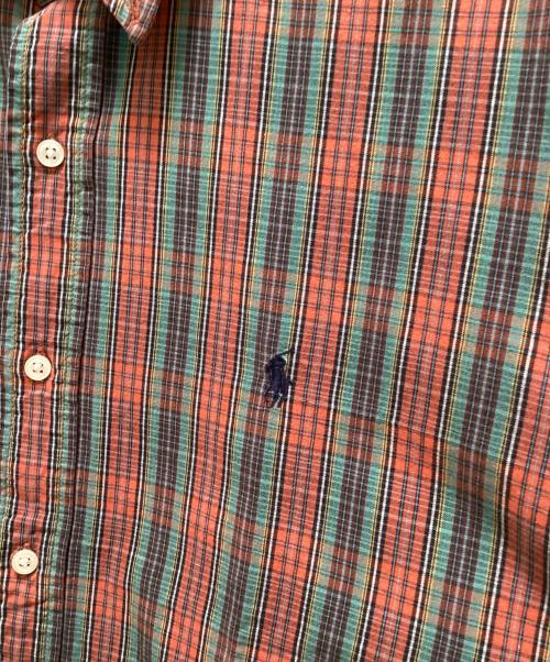 POLO RALPH LAUREN（ポロ・ラルフローレン）POLO RALPH LAUREN (ポロ・ラルフローレン) チェックシャツ グリーンレッド サイズ:Mの古着・服飾アイテム