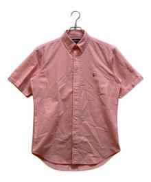 POLO RALPH LAUREN（ポロ・ラルフローレン）の古着「半袖ボタンダウンシャツ」｜ピンク