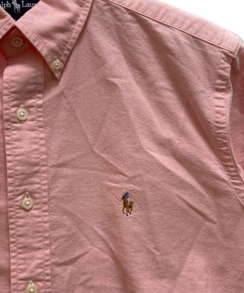 POLO RALPH LAUREN（ポロ・ラルフローレン）POLO RALPH LAUREN (ポロ・ラルフローレン) 半袖ボタンダウンシャツ ピンク サイズ:Mの古着・服飾アイテム