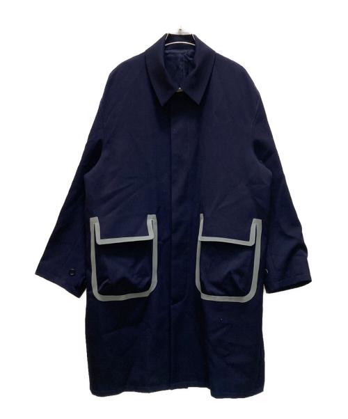 Name.（ネーム）Name. (ネーム) オフスケールウールオーバーコート ネイビー サイズ:freeの古着・服飾アイテム