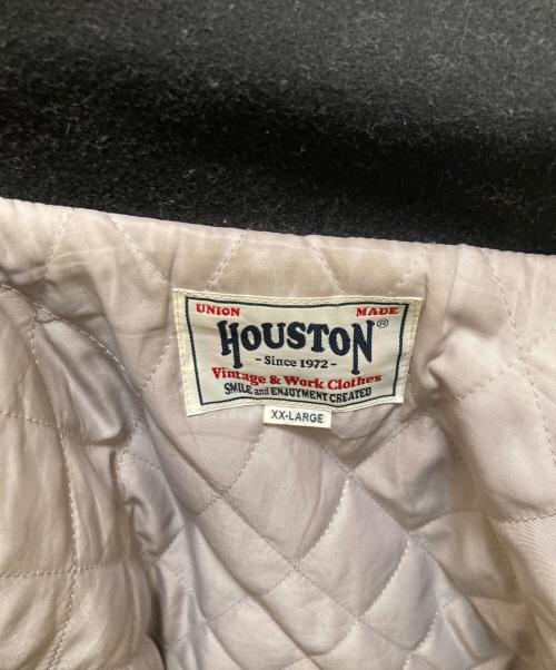 HOUSTON（ヒューストン）HOUSTON (ヒューストン) メルトンアワードジャケット ブラック サイズ:XXLの古着・服飾アイテム