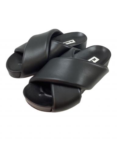 ジルサンダー　jil sander パッド入りスライド　パデッドサンダル　42 中古・古着通販】JIL SANDER (ジルサンダー) パデッド クロス
