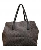 zanellatoザネラート）の古着「波柄トートバッグ」｜ブラック