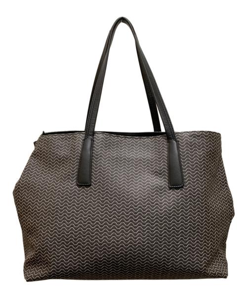 zanellato（ザネラート）zanellato (ザネラート) 波柄トートバッグ ブラックの古着・服飾アイテム