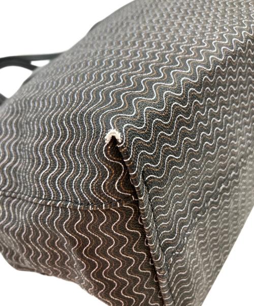 zanellato（ザネラート）zanellato (ザネラート) 波柄トートバッグ ブラックの古着・服飾アイテム