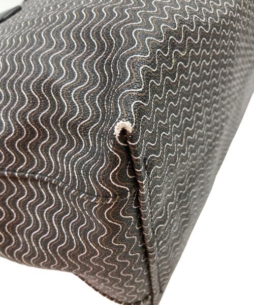 zanellato（ザネラート）zanellato (ザネラート) 波柄トートバッグ ブラックの古着・服飾アイテム
