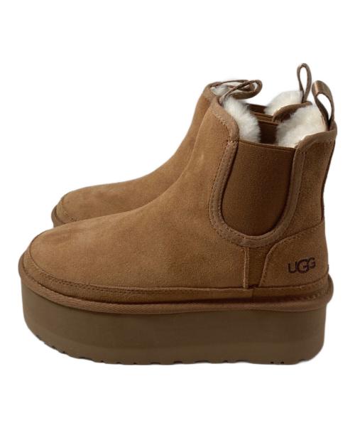 UGG（アグ）UGG (アグ) NEUMEL PLATFORM CHELSEA ブラウン サイズ:23cmの古着・服飾アイテム