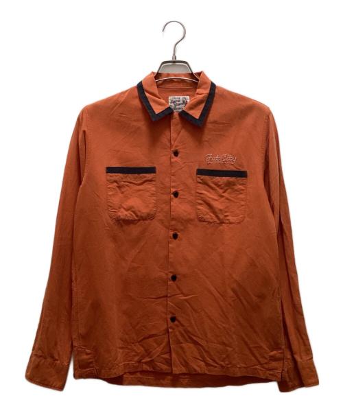 Hysteric Glamour（ヒステリックグラマー）Hysteric Glamour (ヒステリックグラマー) オープンカラーシャツ オレンジ サイズ:Lの古着・服飾アイテム