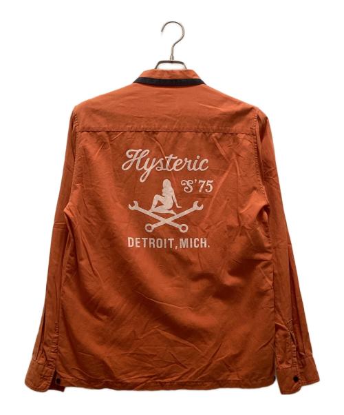 Hysteric Glamour（ヒステリックグラマー）Hysteric Glamour (ヒステリックグラマー) オープンカラーシャツ オレンジ サイズ:Lの古着・服飾アイテム