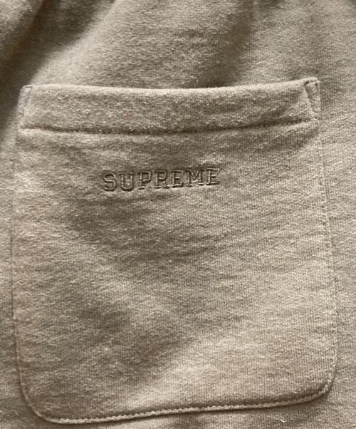 SUPREME（シュプリーム）SUPREME (シュプリーム) レーザーカットロゴスウェットハーフパンツ グリーン サイズ:Lの古着・服飾アイテム