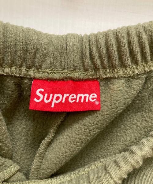 SUPREME（シュプリーム）SUPREME (シュプリーム) レーザーカットロゴスウェットハーフパンツ グリーン サイズ:Lの古着・服飾アイテム