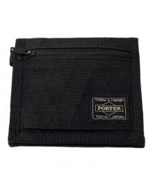 PORTER（ポーター）の古着「ハイブリッド 二つ折り財布」｜ブラック
