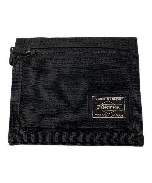 PORTER（ポーター）PORTER (ポーター) ハイブリッド 二つ折り財布 ブラックの古着・服飾アイテム