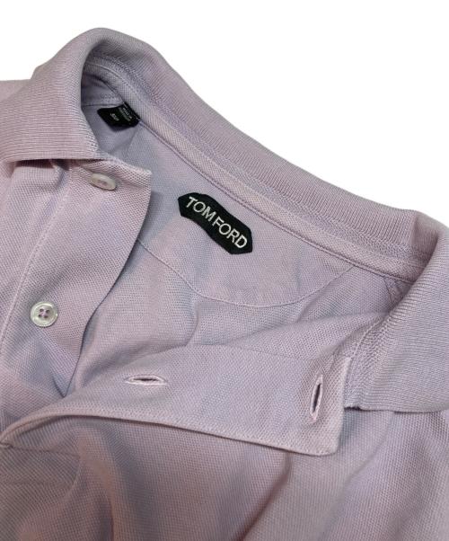TOM FORD（トムフォード）TOM FORD (トムフォード) 裾RFロゴ刺繍ポロシャツ パープル サイズ:50の古着・服飾アイテム