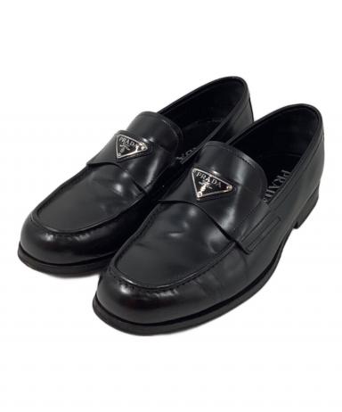 中古・古着通販】PRADA (プラダ) トライアングルロゴ レザー