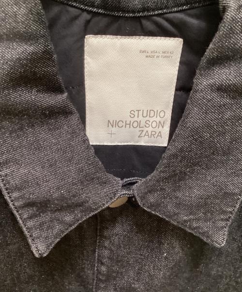 ZARA（ザラ）ZARA (ザラ) STUDIO NICHOLSON (スタジオ ニコルソン) カバーオール ブラック サイズ:Ⅼの古着・服飾アイテム