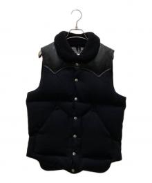 rocky mountain featherbed jackson wyoming×WACKO MARIA（ロッキーマウンテン・フェザーベッド・ジャクソン・ワイオミング×ワコマリア）の古着「ベスト」｜ブラック