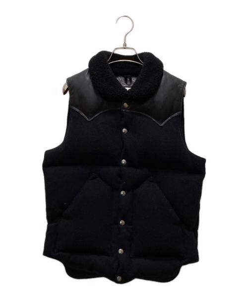 rocky mountain featherbed jackson wyoming（ロッキーマウンテン・フェザーベッド・ジャクソン・ワイオミング）rocky mountain featherbed jackson wyoming (ロッキーマウンテン・フェザーベッド・ジャクソン・ワイオミング) WACKO MARIA (ワコマリア) ベスト ブラック サイズ:38の古着・服飾アイテム