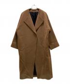 AP STUDIOエーピーストゥディオ）の古着「オーバーサイズラムコート」｜ブラウン