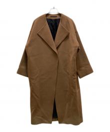 AP STUDIO（エーピーストゥディオ）の古着「オーバーサイズラムコート」｜ブラウン