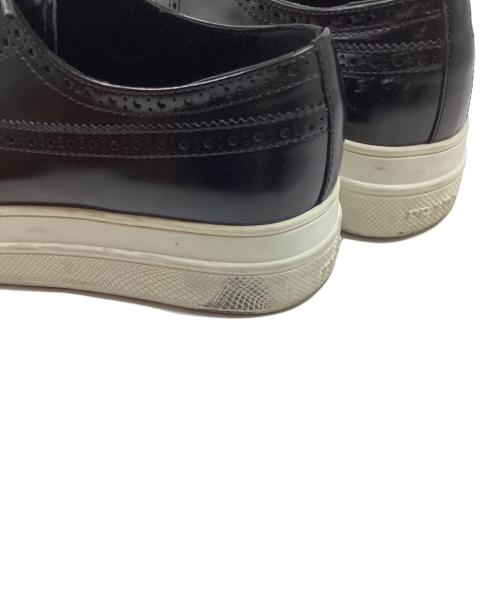 PRADA（プラダ）PRADA (プラダ) ウイングチップスニーカー ブラック サイズ:36の古着・服飾アイテム