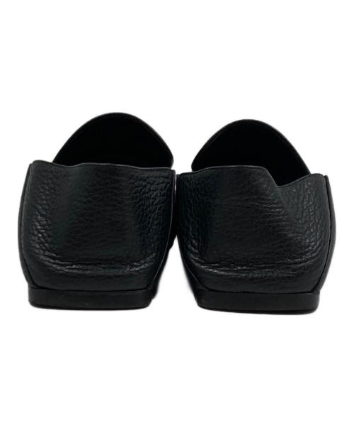 sergio rossi（セルジオロッシ）sergio rossi (セルジオロッシ) スクエアトゥ フラットシューズ ブラック サイズ:SIZE 35の古着・服飾アイテム