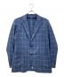 TOMORROW LAND（トゥモローランド）の古着「シルク・カシミヤ ウィンドウチェック2Bテーラードジャケット」｜ブルー