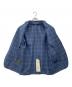中古・古着 TOMORROW LAND (トゥモローランド) LORO PIANA (ロロピアーナ) シルク・カシミヤ ウィンドウチェック2Bテーラードジャケット ブルー サイズ:R35：13000円