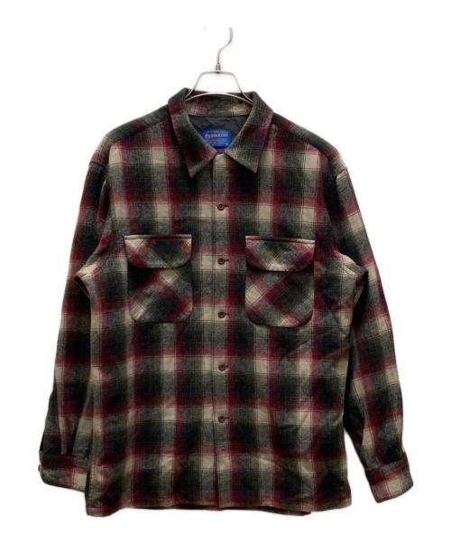 PENDLETON（ペンドルトン）PENDLETON (ペンドルトン) ボードシャツ レッド サイズ:Mの古着・服飾アイテム