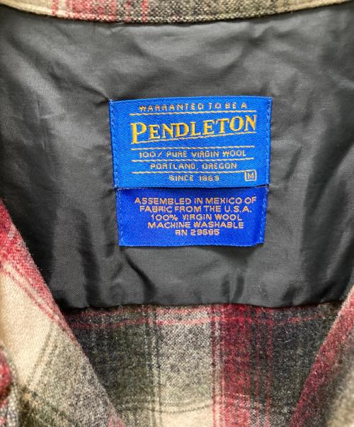 PENDLETON（ペンドルトン）PENDLETON (ペンドルトン) ボードシャツ レッド サイズ:Mの古着・服飾アイテム
