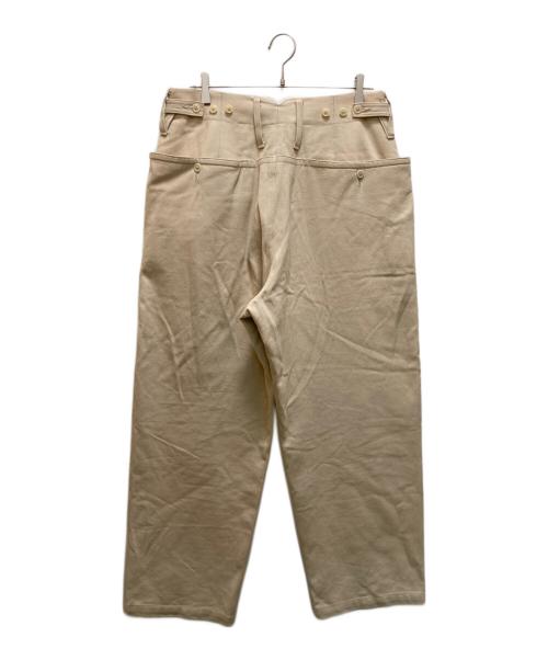 MAATEE&SONS（マーティーアンドサンズ）MAATEE&SONS (マーティーアンドサンズ) CABLEYARN DOUBLE KNEE PANTS アイボリー サイズ:2の古着・服飾アイテム