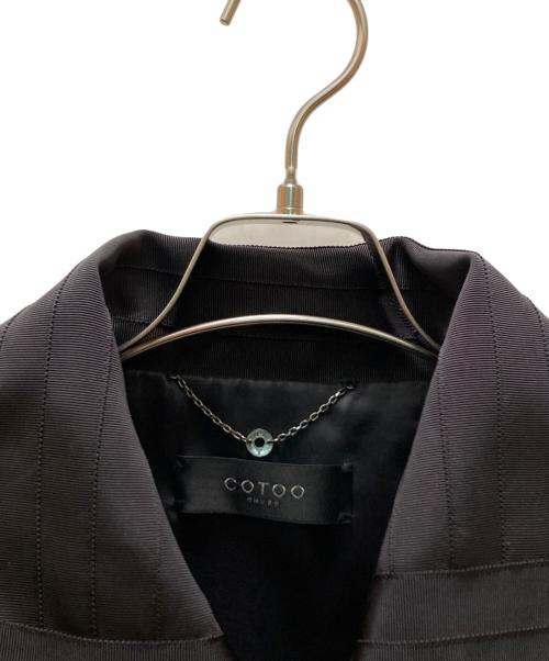 COTOO（コトゥー）COTOO (コトゥー) コート ブラック サイズ:40の古着・服飾アイテム