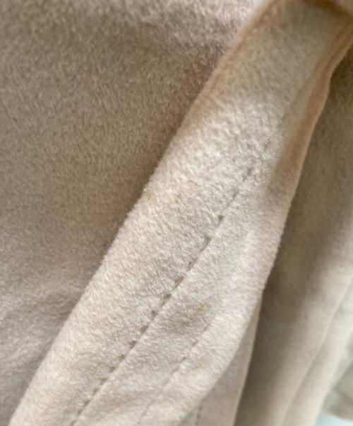 MaxMara（マックスマーラ）MaxMara (マックスマーラ) アンゴラウール・ラビットファー襟コート ベージュ サイズ:38の古着・服飾アイテム