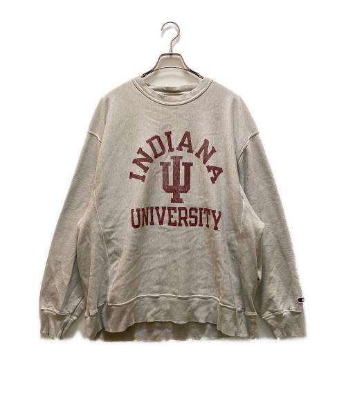 Champion REVERSE WEAVE（チャンピオン リバース ウィーブ）Champion REVERSE WEAVE (チャンピオン リバース ウィーブ) 00sプリントスウエット グレー サイズ:XLの古着・服飾アイテム