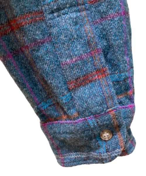 PENDLETON（ペンドルトン）PENDLETON (ペンドルトン) 70sチェックウールシャツ ブルー サイズ:Mの古着・服飾アイテム