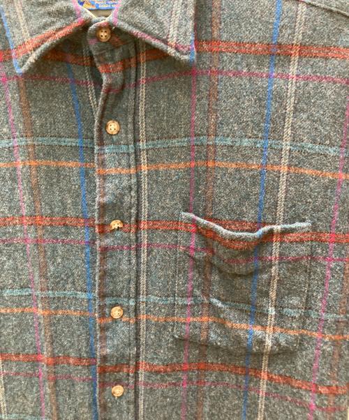 PENDLETON（ペンドルトン）PENDLETON (ペンドルトン) 70sチェックウールシャツ ブルー サイズ:Mの古着・服飾アイテム